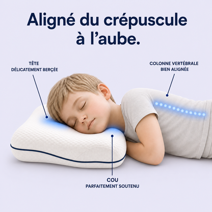 Oreiller Postural pour Enfants™ — Un alignement sain pendant le sommeil pour les enfants en pleine croissance