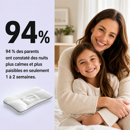 Oreiller Postural pour Enfants™ — Un alignement sain pendant le sommeil pour les enfants en pleine croissance