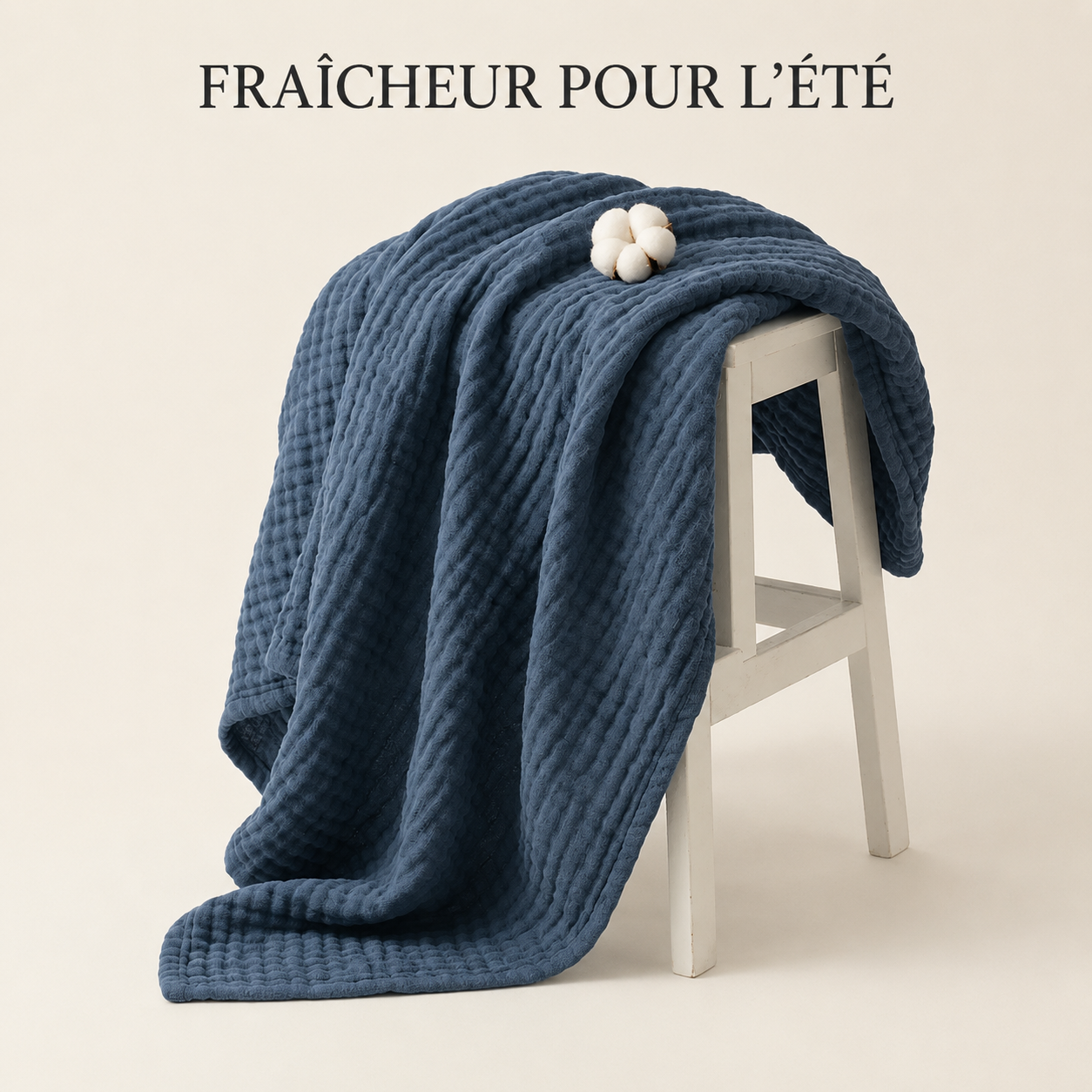 Mousselia™ – La couverture en mousseline de coton qui vous enveloppe de douceur
