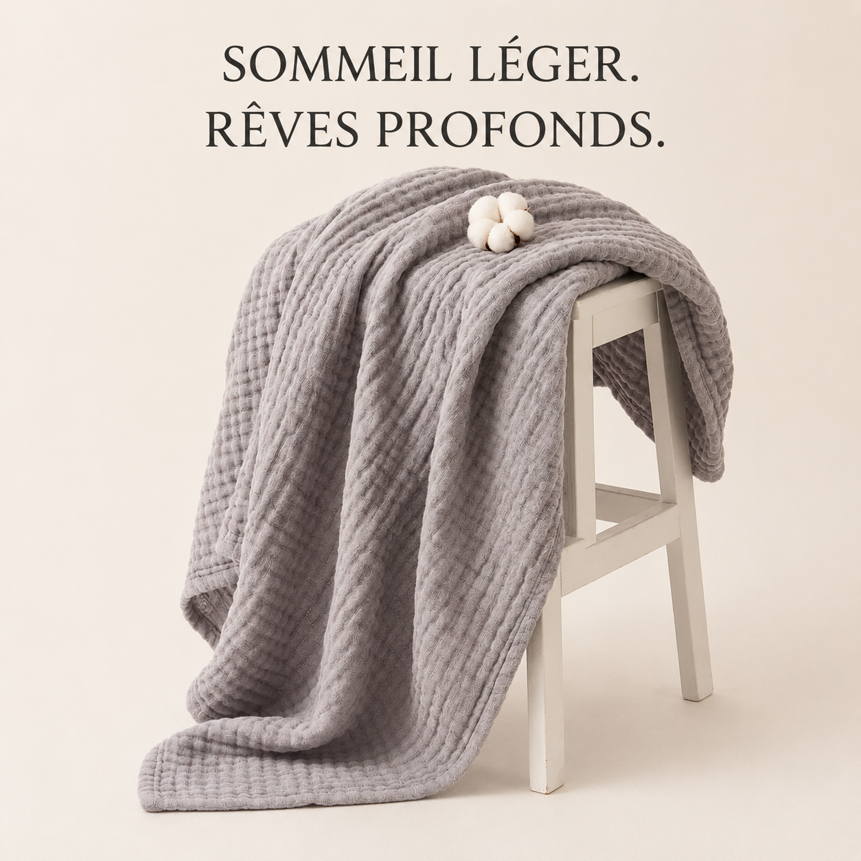 Mousselia™ – La couverture en mousseline de coton qui vous enveloppe de douceur