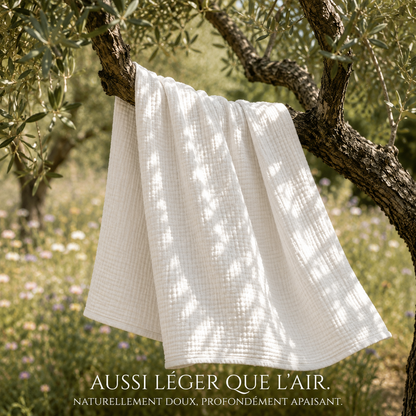 Mousselia™ – La couverture en mousseline de coton qui vous enveloppe de douceur