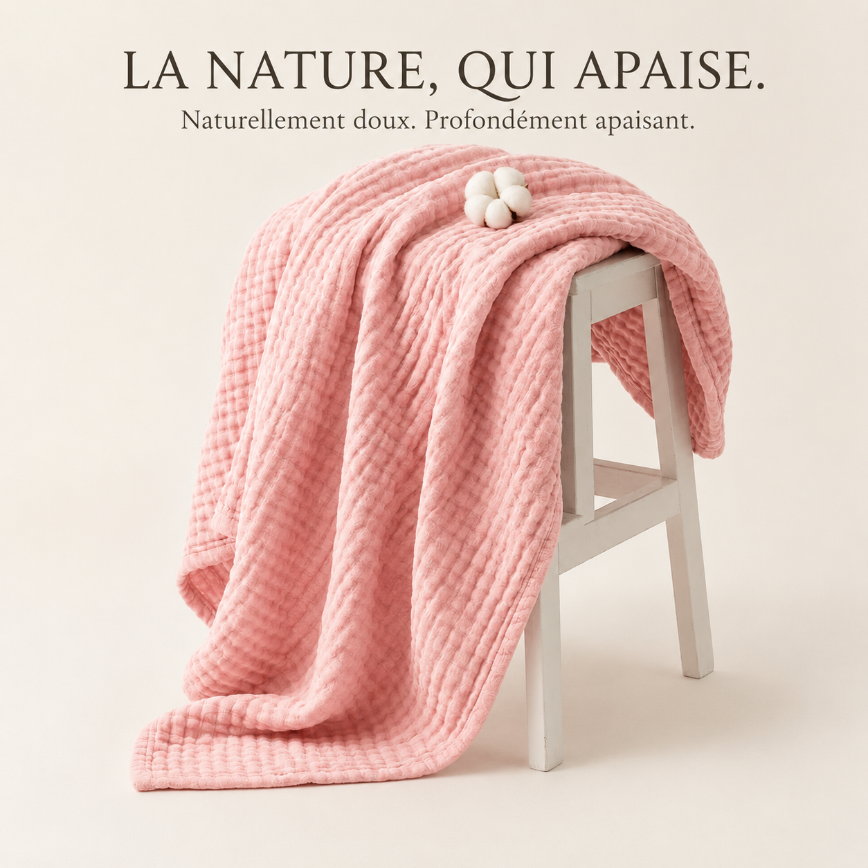 Mousselia™ – La couverture en mousseline de coton qui vous enveloppe de douceur