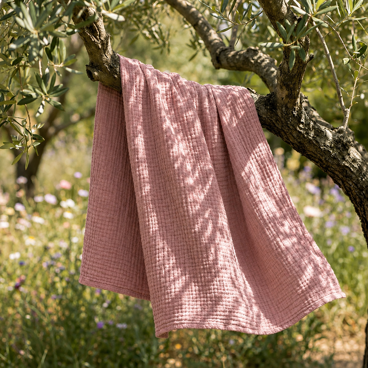 Mousselia™ – La couverture en mousseline de coton qui vous enveloppe de douceur