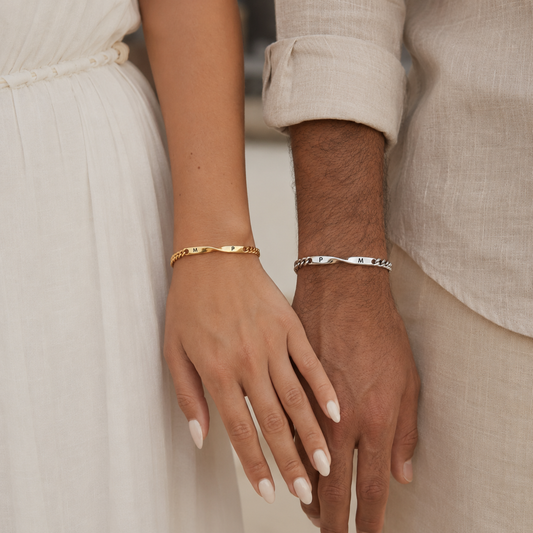 Bracelet duo - Le meilleur cadeau à personnaliser
