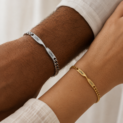 Bracelet duo - Le meilleur cadeau à personnaliser