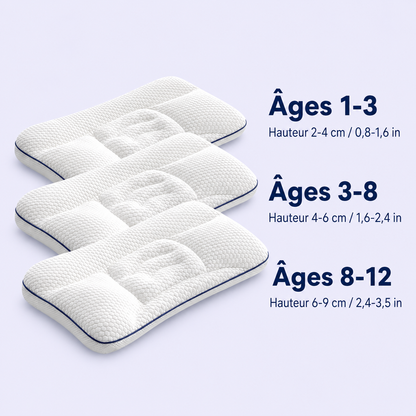 Oreiller Postural pour Enfants™ — Un alignement sain pendant le sommeil pour les enfants en pleine croissance
