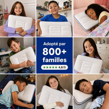 Oreiller Postural pour Enfants™ — Un alignement sain pendant le sommeil pour les enfants en pleine croissance