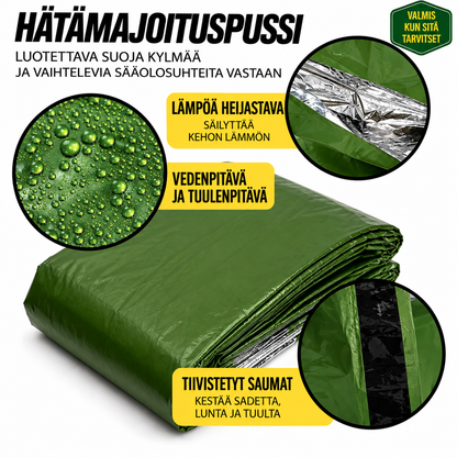 Tiivistetyt saumat kestävät sadetta, lunta ja tuulta