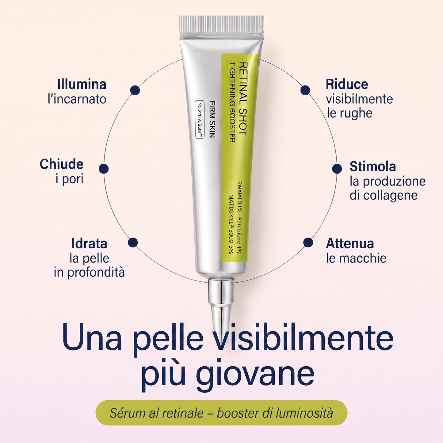 Benefici: una pelle visibilmente più giovane