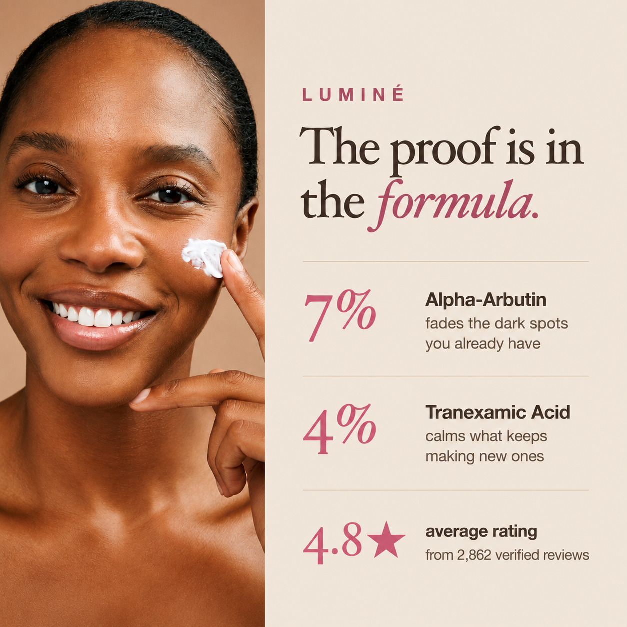 Puryvea dark spot cream for melanin-rich skin — fades dark spots, evens tone