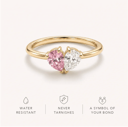 Veria ring: water resistant, never tarnishes, a symbol of your bond