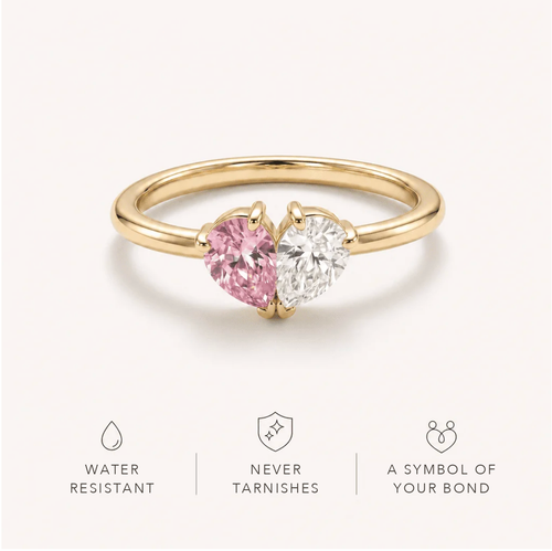 Veria ring: water resistant, never tarnishes, a symbol of your bond